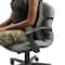 Mind Reader Black Vertical Posture Corrector Back Rest